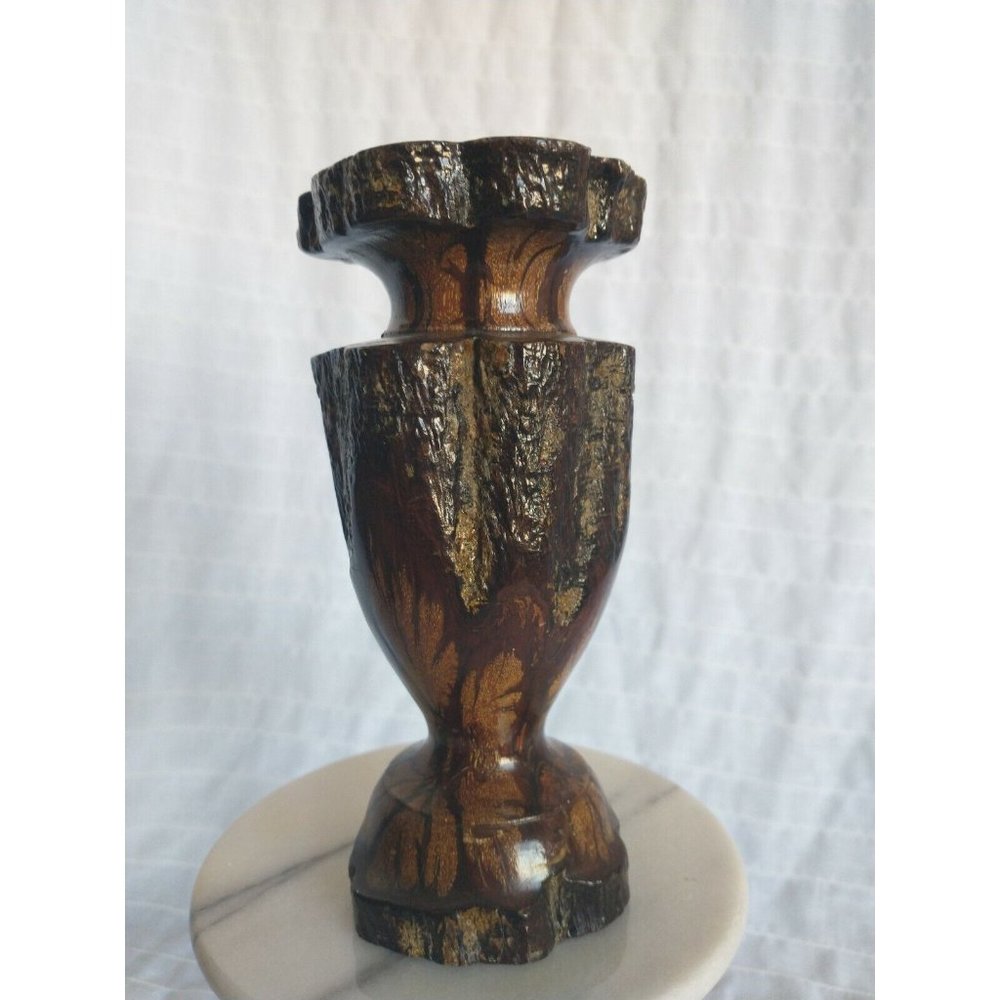 Hand Turned Wooden Vase Genuine Chrysanthemum Wood, very unique